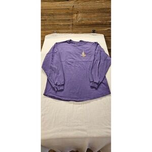 Walt Disney World 50th Anniversary Spirit Jersey Purple Gold Medium  Long Sleeve